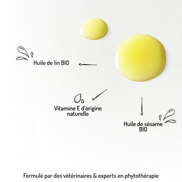 huile végétale harmonie âge d'or pour chien et chat senior points forts