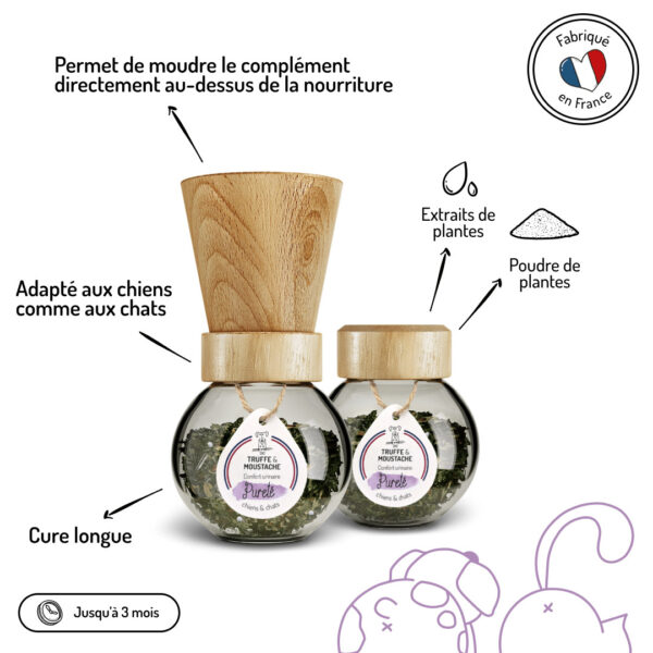 Cure longue moulin compléments alimentaires Pureté pour chien et chat points forts