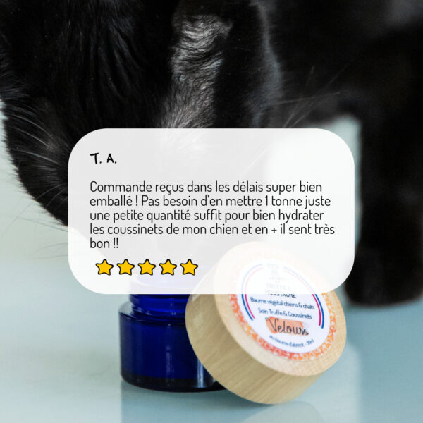 Baume hydratant et apaisant Velours pour chiens et chats avis