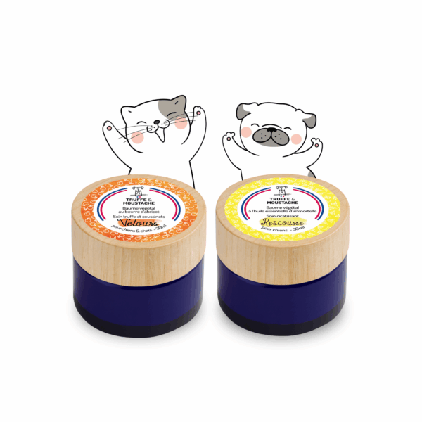 Baumes de soin végétaux pour chiens et chats cicatrisant et apaisant