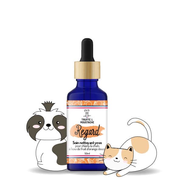 soin nettoyant contour des yeux chien chat