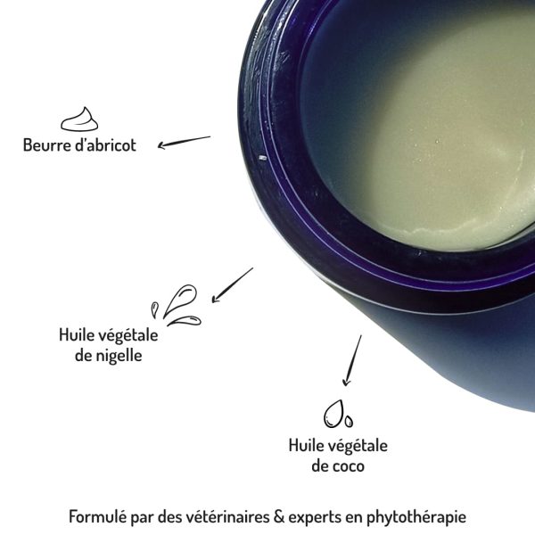 Baume hydratant et apaisant Velours pour chiens et chats points forts