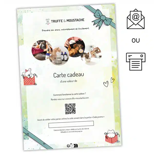 carte cadeau digitale chien chat