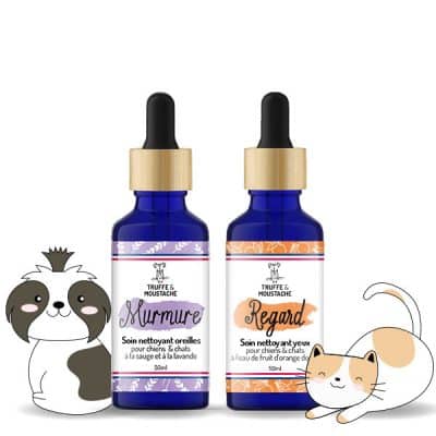 soins nettoyants pour les oreilles et les yeux des chiens et des chats