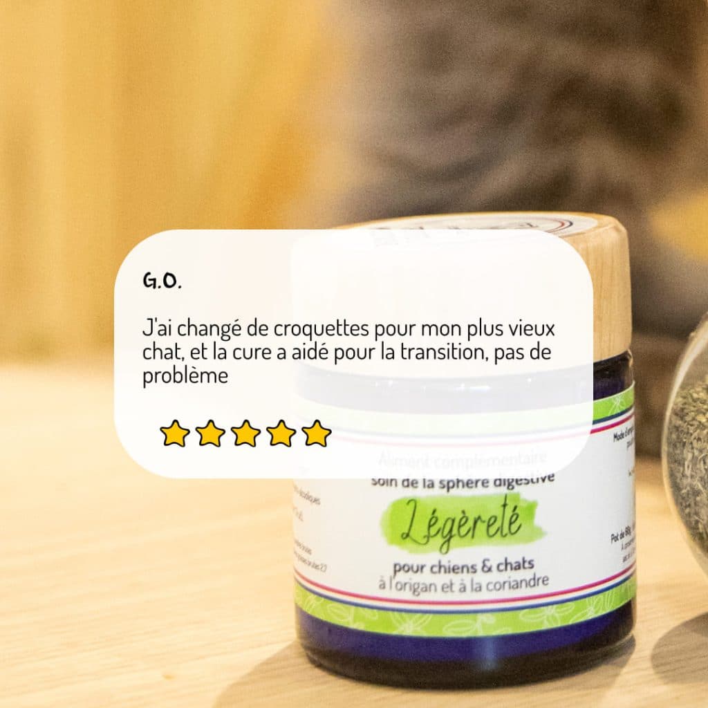 Cure courte compléments alimentaires Légèreté pour chien et chat avis