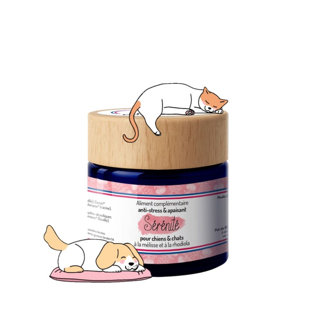 Cure courte compléments alimentaires Sérénité anti stress et apaisant pour chien et chat