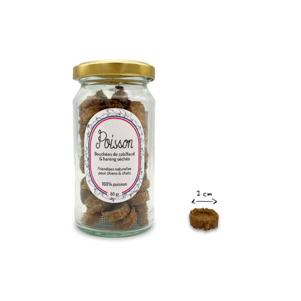 friandises poisson chien chat récompense éducation