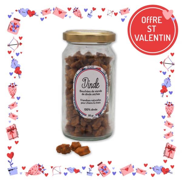 Ballotin de friandises pour chiens et chats dinde