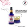 Duo de soins. Spray désinfectant purifiant et baume cicatrisant et apaisant points forts pour chiens et chats