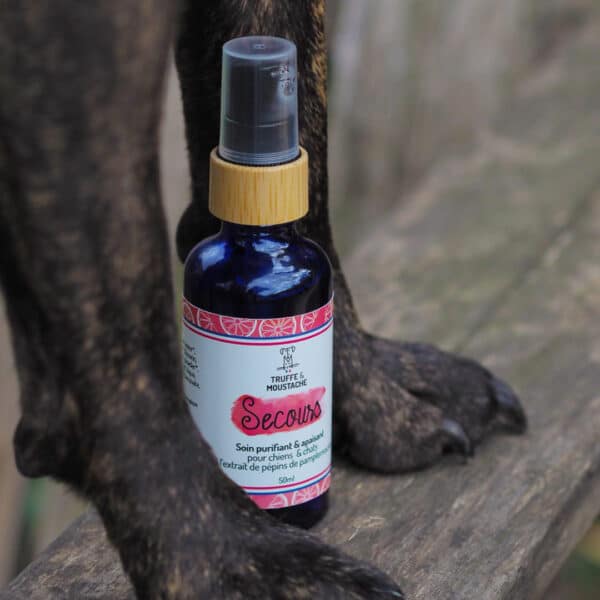 soin nettoyant et purifiant naturel pour lésions cutanées, rougeurs pour chiens et chats