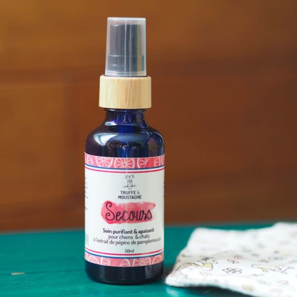soin nettoyant et purifiant naturel pour lésions cutanées, rougeurs pour chiens et chats