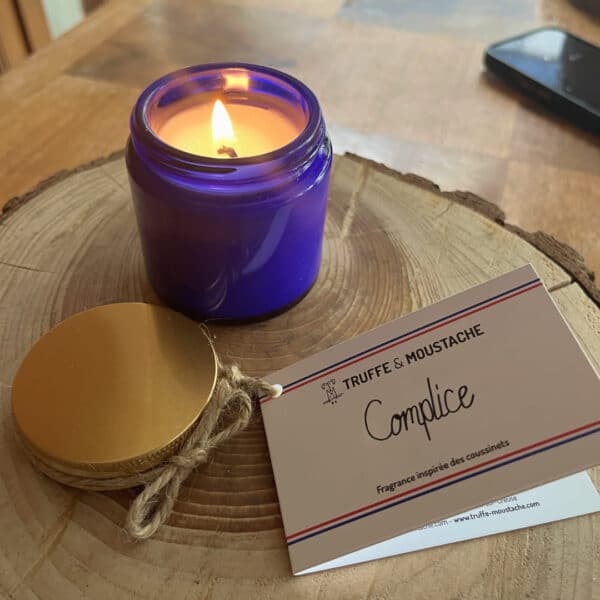 Bougie parfum coussinets pain chaud et pop-corn