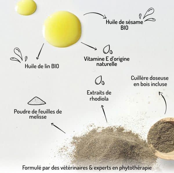 huile végétale harmonie âge d'or pour chien et chat senior