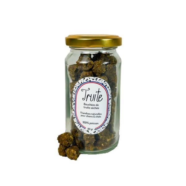 friandises naturelles 100% truite chiens et chats