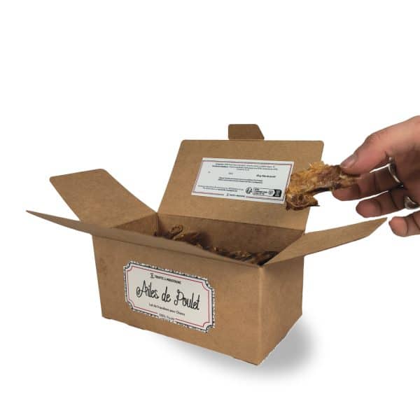 Ballotin de friandises pour chiens et chats ailes poulet