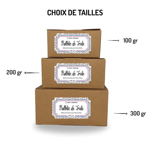 Ballotin de friandises pour chiens et chats truite