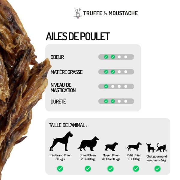 friandises ailes de poulet chat chien