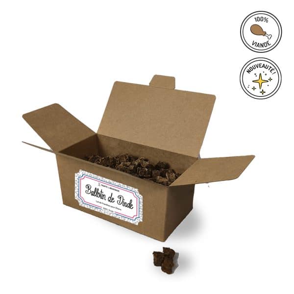ballotins de friandises de dinde pour chiens et chats, 100% viande