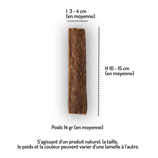 lamelles de chèvre friandises 100% viande pour chiens et chats