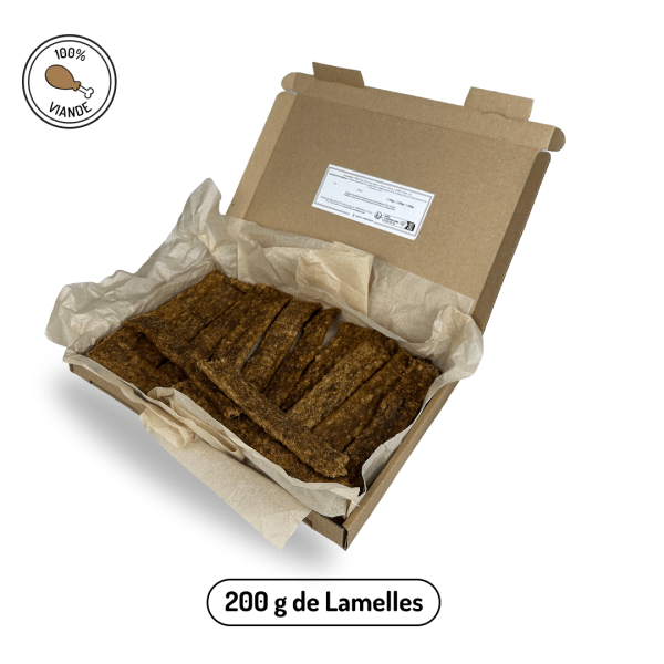 lamelle de poulet friandise chien chat viande séchée