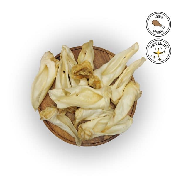 oreilles chèvre friandises chiens mastication naturelle