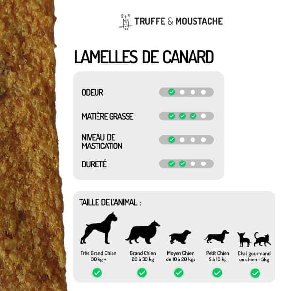 lamelle de canard friandise chien chat