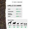 lamelle de canard friandise chien chat viande séchée