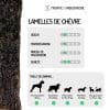lamelle de chèvre friandise chien chat viande séchée