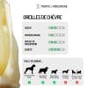 oreilles chèvre friandises chiens mastication naturelle
