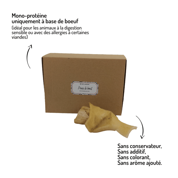 peaux de bœuf friandises chiens mastication naturelle