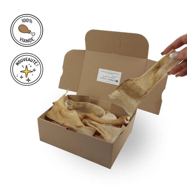 peaux de bœuf friandises chiens mastication naturelle