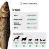 ballotins de sprats -friandises naturelles pour chiens et chats - 100% poisson