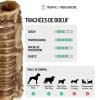 trachées de bœuf friandises chiens mastication naturelle