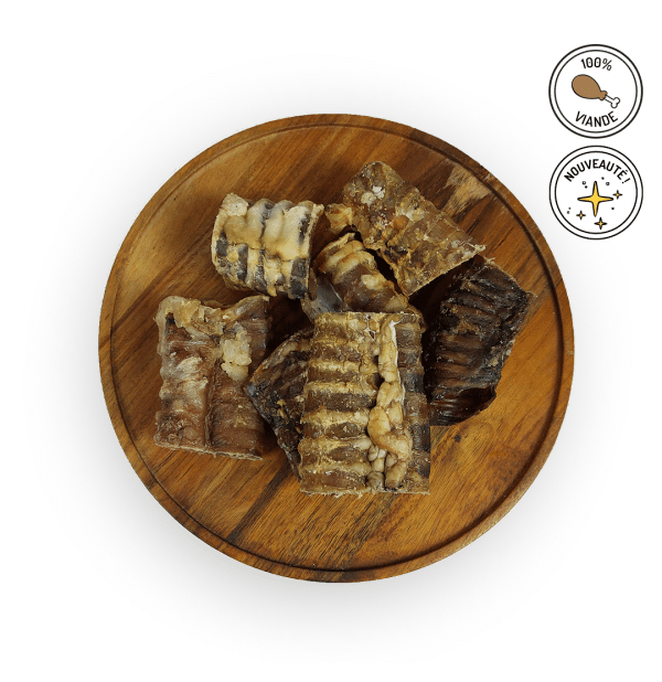 trachées de bœuf friandises chiens mastication naturelle