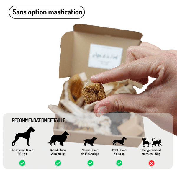 Coffret Appel de la forêt friandises variées pour chiens lapin sanglier renne